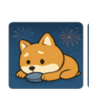 花火とニコニコ柴犬@SFW（個別スタンプ：11）