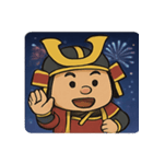 花火とビシッと将軍@SFW（個別スタンプ：9）