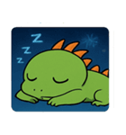 花火とまったりイグアナ@SFW（個別スタンプ：11）