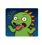 花火とまったりイグアナ@SFW（個別スタンプ：13）