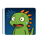 花火とまったりイグアナ@SFW（個別スタンプ：14）