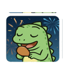 花火とまったりイグアナ@SFW（個別スタンプ：23）