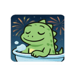 花火とまったりイグアナ@SFW（個別スタンプ：25）
