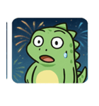 花火とまったりイグアナ@SFW（個別スタンプ：30）