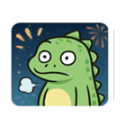 花火とまったりイグアナ@SFW（個別スタンプ：31）