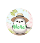 シマエナガハッピー（個別スタンプ：1）