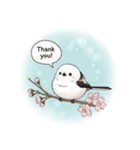 シマエナガハッピー（個別スタンプ：8）