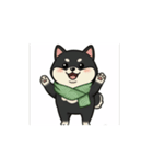 とある黒柴の日常M（個別スタンプ：3）