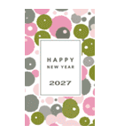 2027年/令和9年/未年/羊年/あけおめ/年賀状（個別スタンプ：35）