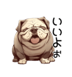 可愛さゼロのブルドッグ【日常編5】犬（個別スタンプ：39）