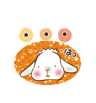 垂れ耳もちさま 白うさぎになっちゃった（個別スタンプ：16）