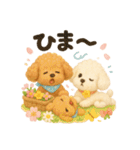 ふわふわトイプードルの春スタンプ（個別スタンプ：23）