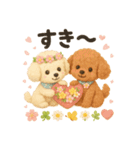 ふわふわトイプードルの春スタンプ（個別スタンプ：30）