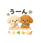 ふわふわトイプードルの春スタンプ（個別スタンプ：34）