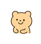 ミルクティーくま Qomi のぼんやり劇場（個別スタンプ：3）