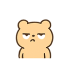 ミルクティーくま Qomi のぼんやり劇場（個別スタンプ：4）