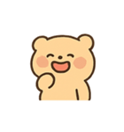 ミルクティーくま Qomi のぼんやり劇場（個別スタンプ：7）