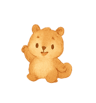 キャラメルリスほっこりパック（個別スタンプ：3）