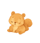 キャラメルリスほっこりパック（個別スタンプ：4）