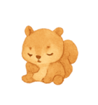 キャラメルリスほっこりパック（個別スタンプ：14）