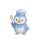 ブルーベリーペンギンシェフほっこり（個別スタンプ：2）