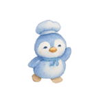 ブルーベリーペンギンシェフほっこり（個別スタンプ：3）