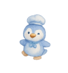 ブルーベリーペンギンシェフほっこり（個別スタンプ：4）