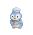 ブルーベリーペンギンシェフほっこり（個別スタンプ：8）