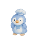 ブルーベリーペンギンシェフほっこり（個別スタンプ：12）