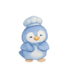 ブルーベリーペンギンシェフほっこり（個別スタンプ：13）