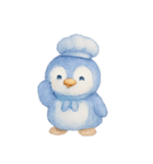 ブルーベリーペンギンシェフほっこり（個別スタンプ：17）