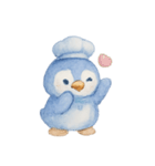 ブルーベリーペンギンシェフほっこり（個別スタンプ：19）