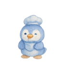 ブルーベリーペンギンシェフほっこり（個別スタンプ：20）