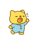 ねむねむくまちゃん パジャマ気分（個別スタンプ：1）