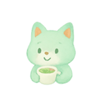 ミントティーフォックスほっこり（個別スタンプ：2）