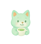 ミントティーフォックスほっこり（個別スタンプ：8）