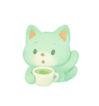 ミントティーフォックスほっこり（個別スタンプ：9）