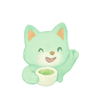 ミントティーフォックスほっこり（個別スタンプ：10）