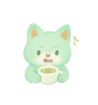ミントティーフォックスほっこり（個別スタンプ：11）