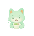 ミントティーフォックスほっこり（個別スタンプ：12）