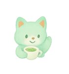 ミントティーフォックスほっこり（個別スタンプ：13）