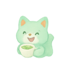 ミントティーフォックスほっこり（個別スタンプ：15）