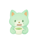 ミントティーフォックスほっこり（個別スタンプ：16）