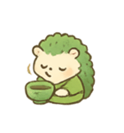 抹茶ハリネズミ春の茶祭り（個別スタンプ：2）