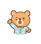 ねむねむくまくん パジャマ行進（個別スタンプ：1）