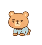 ねむねむくまくん パジャマ行進（個別スタンプ：3）