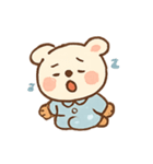 ねむねむくまくん パジャマ行進（個別スタンプ：9）