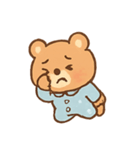 ねむねむくまくん パジャマ行進（個別スタンプ：16）