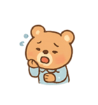 ねむねむくまくん パジャマ行進（個別スタンプ：18）