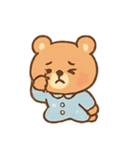 ねむねむくまくん パジャマ行進（個別スタンプ：19）